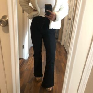 American Eagle Black Highest Rise Flare